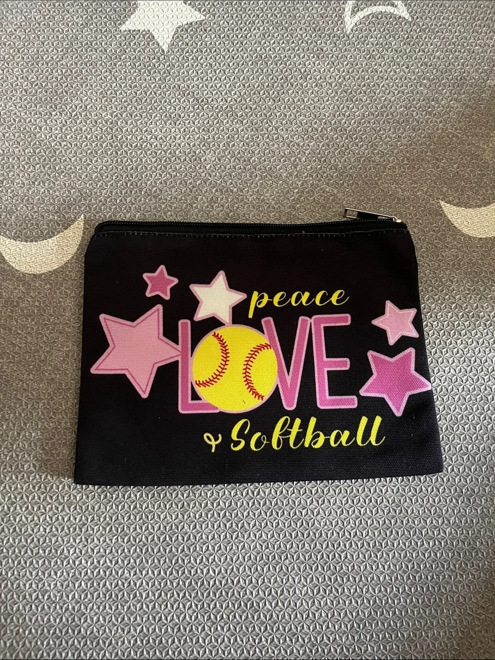 Baseball pouch For pencils or makeup new